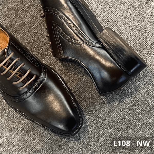 Giày Cột Dây Họa Tiết Hong